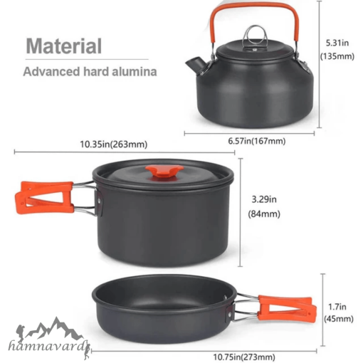 ست ظروف کوهنوردی کوکینگ ست DS-308